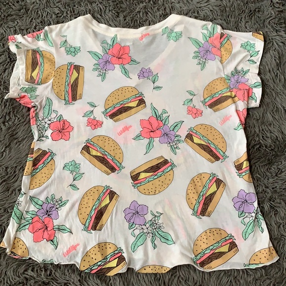Wildfox hamburger Barbie tee tshirt women’s Xsmall - Picture 8 of 11